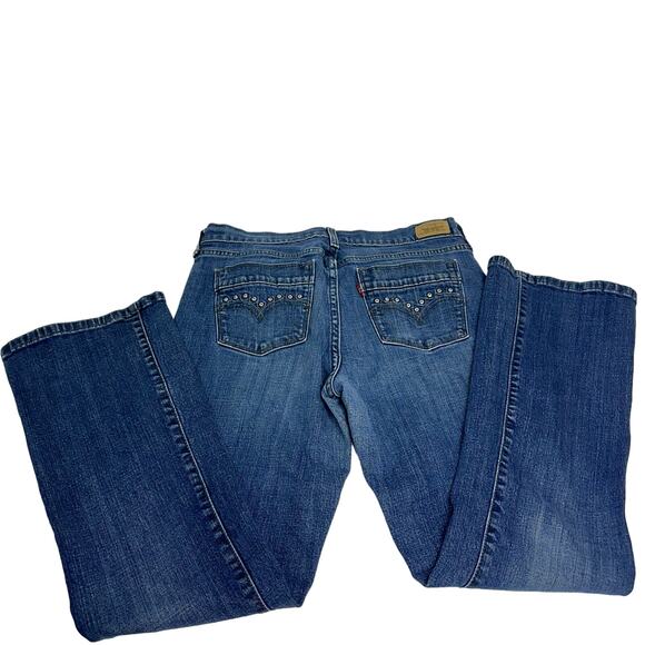 Levi’s Strauss & Co Women’s 515 Boot Cut Studded Pocket Jeans - Size 8 - Picture 1 of 9